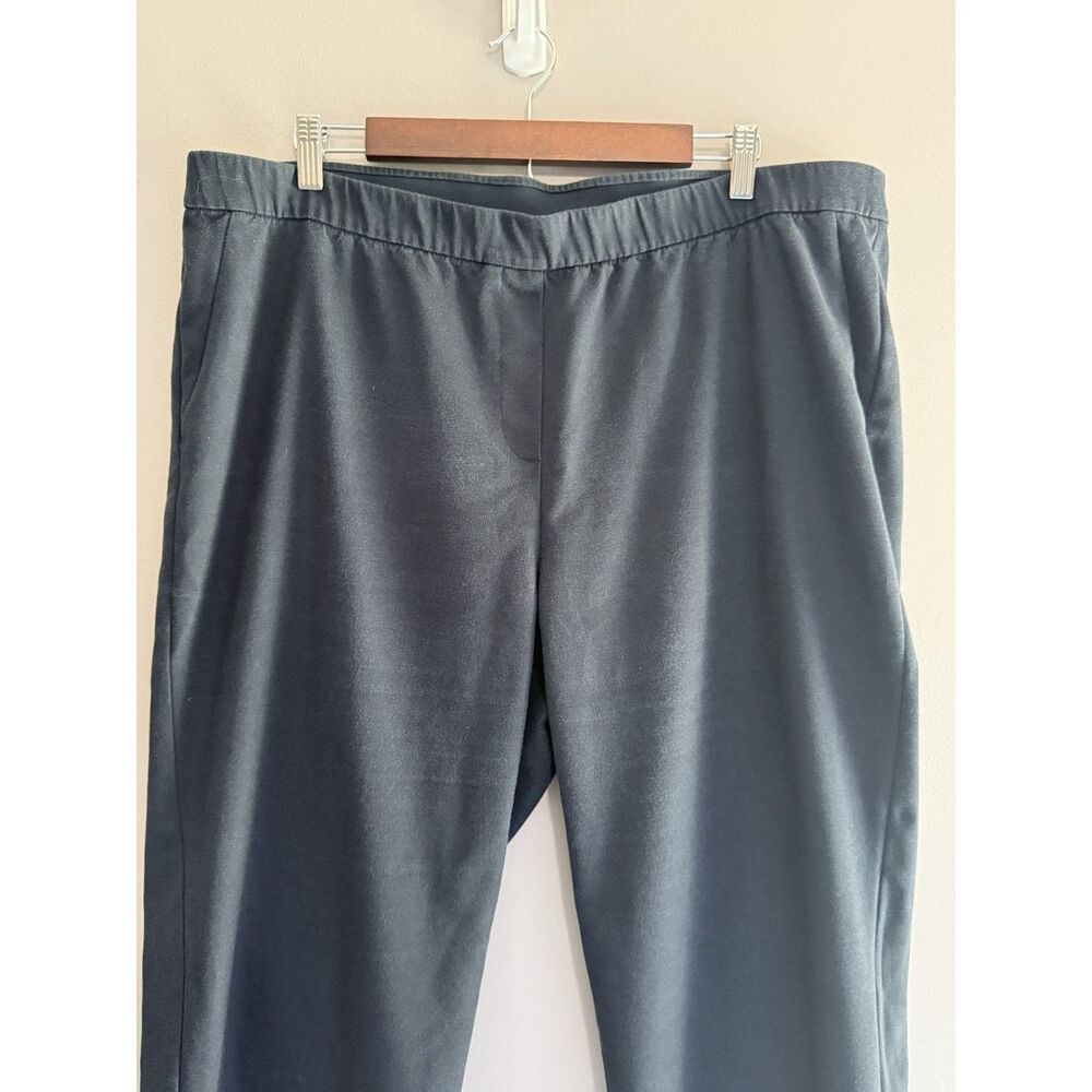 J Jill Pull On Knit Pants Elastic Waist Black Straight Casual Office Comfort 20 - Picture 3 of 16